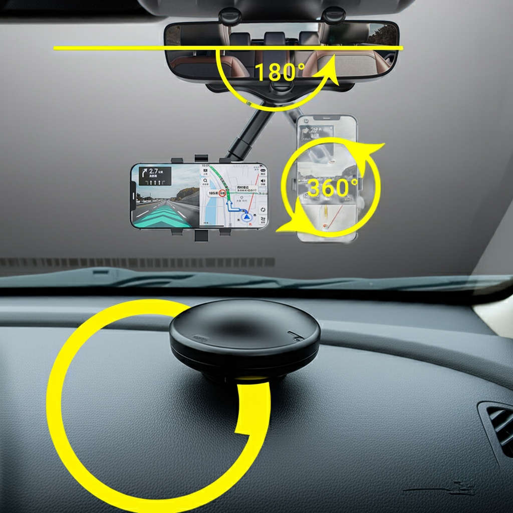360° Rotatable Smart Phone Car Holder